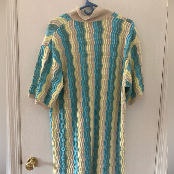 Yellow The Label Yllw Felix Knit Short Sleeved Shirt Women Dress Tropic Size M/L - Picture 4 of 5
